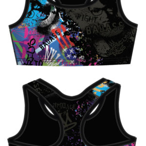 RBG Graffiti Style Sports Bra