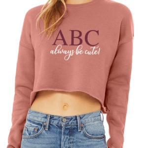 ABC Cropped Fleece Crew