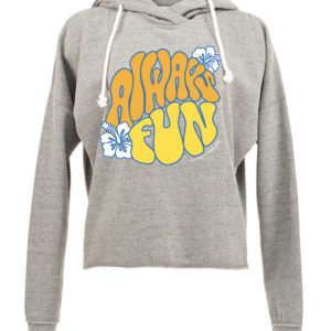 Always Fun Lounge Hi-Low Fleece Hoodie Smoke Heather