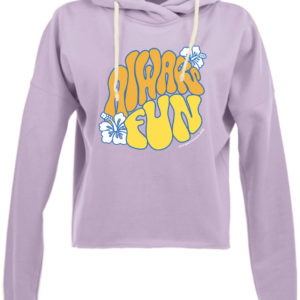 Always Fun Lounge Hi-Low Fleece Hoodie Wisteria