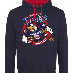 Lightning Drakes 2-Tone Hoodie - Navy/Red