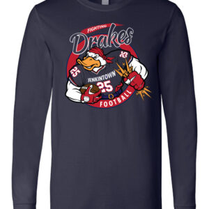 Lightning Drakes Longsleeve T-Shirt - Navy