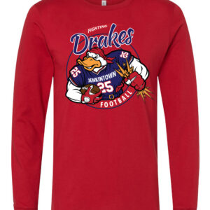 Lightning Drakes Longsleeve T-Shirt - Red
