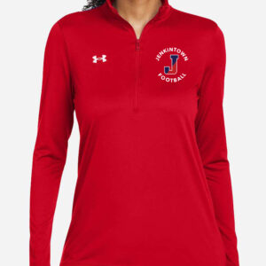 Women's Split J Pocket 1/4 Zip - Red